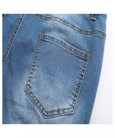 Womens Denim Ripped Bermuda Shorts Distressed Knee Length Stretch Short Jeans Blue 3 $19.97 Shorts