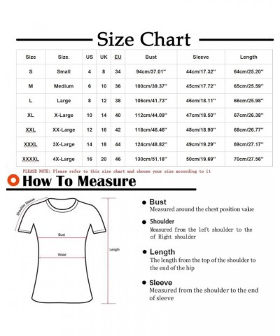 Plus Size Summer Tops for Women 3/4 Sleeve Crew Neck Blouses Casual Loose Solid/Gradient T Shirts Three Quarters Tees B01-gre...