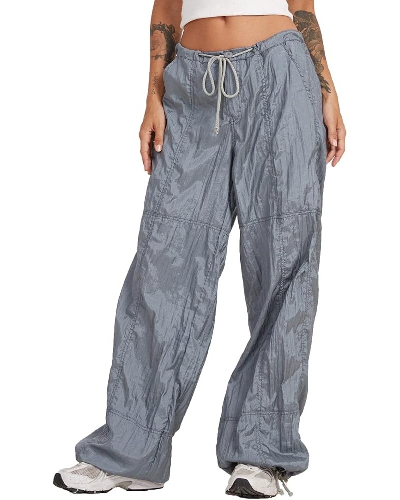 Women Baggy Cargo Pants with Pocket Casual Goth Hip Hop Jogger Pants Loose Workout Pants Trousers D Grey $18.80 Pants