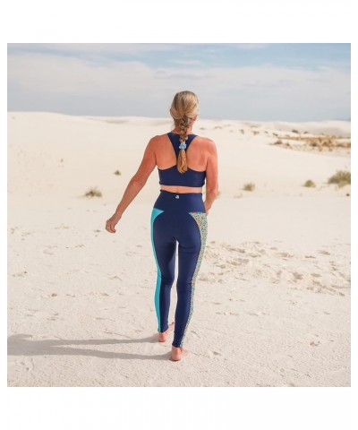 Women's Halter Top Swim Suit with UPF 50+ Sun Protection Navy $19.60 Swimsuits