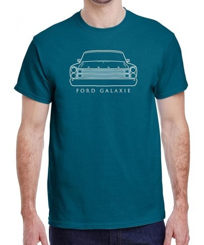 1966 Ford Galaxie Front End Design Classic Print Tshirt Teal $14.58 T-Shirts