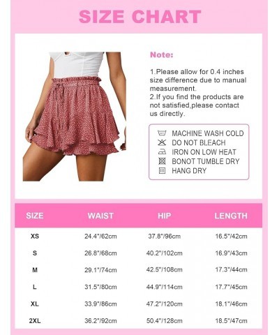 Flowy Shorts for Women Casual Boho Floral Skorts Ruffle Mini Skirts Running Tennis Butterfly Shorts Chiffon Shorts Floral Blu...