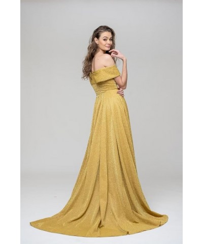 Glitter Off Shoulder Prom Dresses Sequin A Line Bridesmaid Dress Formal Evening Dress for Women,R103 Lilac $45.64 Dresses