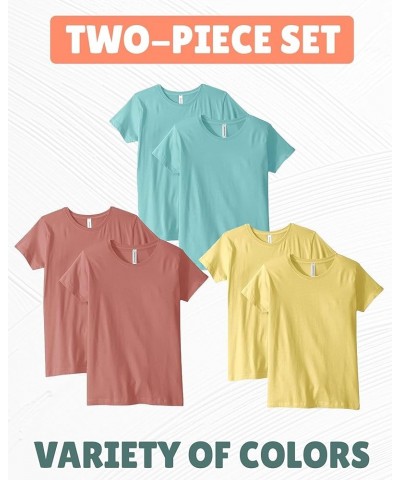 Women's 2-Pack Classic-Fit T-Shirt, Crewneck Cotton Short Sleeve Tee Chill $16.62 T-Shirts