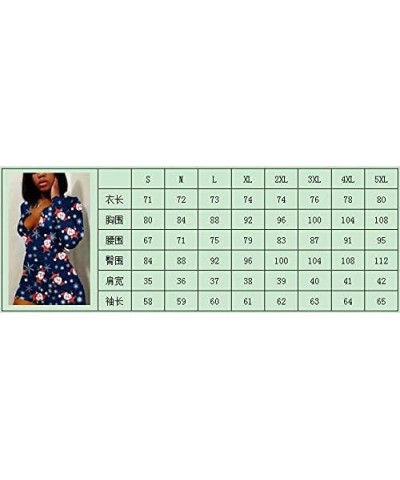 Women Christmas Jumpsuits Pajamas Deep V Long Sleeve Bodycon Rompers Shorts Xmas Onesie One Piece Bodysuit Overalls B-red Elk...