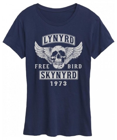 Lynyrd Skynyrd - Free Bird - Women's Short Sleeve Graphic T-Shirt Navy $12.99 T-Shirts