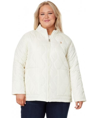 Plus Size Onion Quilted Liner Jacket with Elastic Hem Vanilla Prep $22.30 Jackets