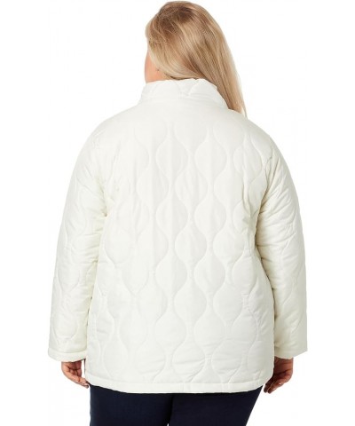 Plus Size Onion Quilted Liner Jacket with Elastic Hem Vanilla Prep $22.30 Jackets