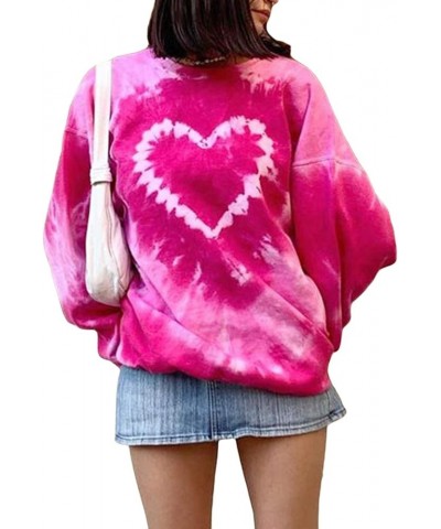 Women Y2K Oversized Sweatshirt Long Sleeve Crewneck Graphic Loose Pullover Top Vintage 90S E-Girl Shirt Streetwear B-pink $13...