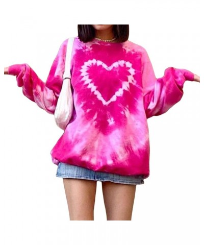 Women Y2K Oversized Sweatshirt Long Sleeve Crewneck Graphic Loose Pullover Top Vintage 90S E-Girl Shirt Streetwear B-pink $13...