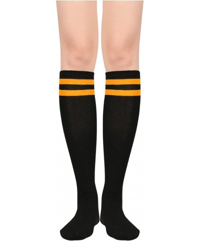 womens Sports 1 Pair Black Orange $6.04 Socks