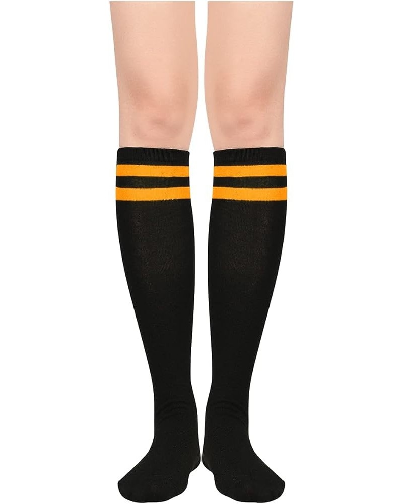 womens Sports 1 Pair Black Orange $6.04 Socks