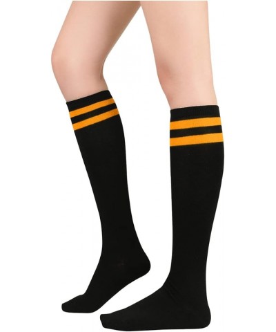 womens Sports 1 Pair Black Orange $6.04 Socks