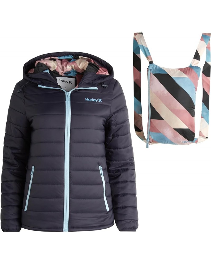 Women's Jacket - Lightweight Quilted Packable Puffer Coat – Warm Packable Coat for Women (S-XL) Navy $32.76 Jackets