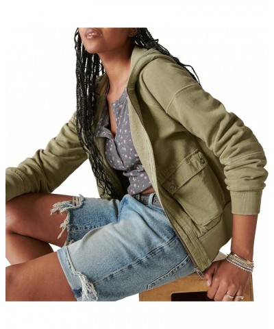 Women's Utility Zip Hoodie Overland Trek $36.98 Hoodies & Sweatshirts