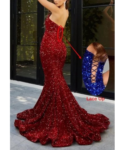 Sequin Prom Dresses for Women V-Neck Formal Evening Party Gowns Mermaid Sparkly Homecoming Dress Ab Blue $41.85 Dresses