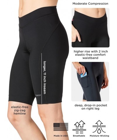 Bike Shorts Women Padded, Bike Bermuda Shorts for Women High Waisted Cycling Shorts with Padding Compression Black $44.08 Shorts