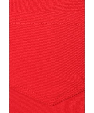 Women's Jeggings & Capri High Waist Pull-On Jean Style Stretchy Skinny Pants Red $9.99 Leggings