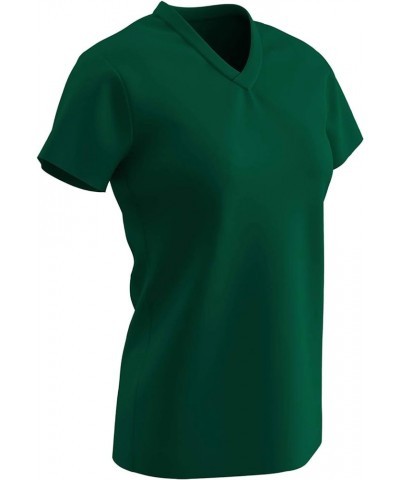 Women's Star Ladies' V-Neck T-Shirt Medium Forest Green $8.41 Jerseys