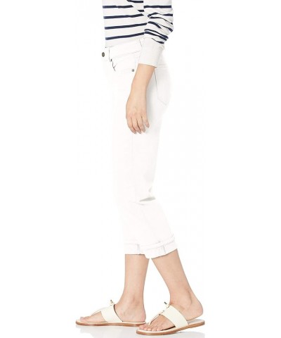 Women's Marilyn Straight Crop Cuff Jeans | Cropped Slimming Jeans Optic White $28.32 Jeans