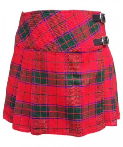 Womens Tartan Pleated Billie Kilt Skirt Leather Buckled Straps Robertson Tartan $11.74 Others