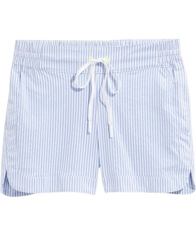 Women's Vineyard Seersucker Harbor Shorts Breaker Blue/White $39.47 Shorts