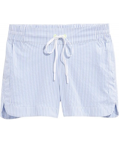 Women's Vineyard Seersucker Harbor Shorts Breaker Blue/White $39.47 Shorts