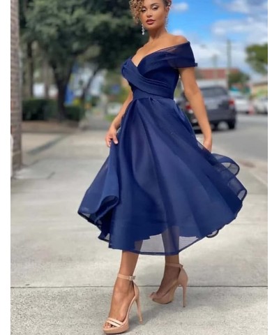 Midi Cocktail Dresses for Women Formal Prom Dress with Pockets Tea Party Graduation Evening Dresses Black-2 $31.57 Dresses