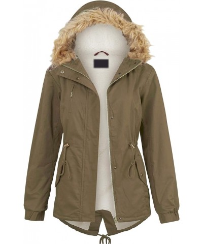 Women's Casual Military Anorak Jacket - Lightweight Detachable Hooded Safari Utility Wjc2068_olive $22.39 Jackets