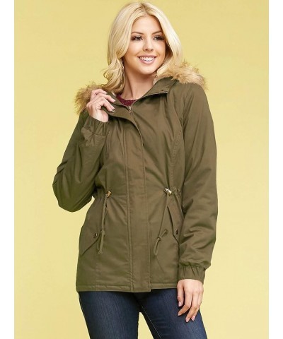 Women's Casual Military Anorak Jacket - Lightweight Detachable Hooded Safari Utility Wjc2068_olive $22.39 Jackets