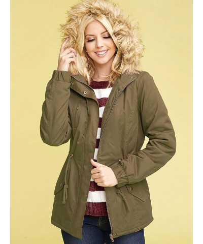 Women's Casual Military Anorak Jacket - Lightweight Detachable Hooded Safari Utility Wjc2068_olive $22.39 Jackets