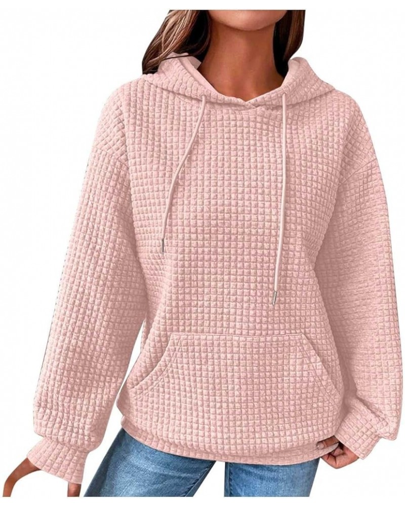 Hoodies for Women Oversized Hooded Plain Sweatshirt Loose Fit Pullover Long Sleeve Shirts Casual Tops Fall Clothes B-pink $8....